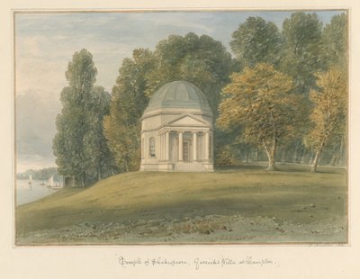 Hampton - Shakespeares Tempel in Garricks Villa von John Buckler