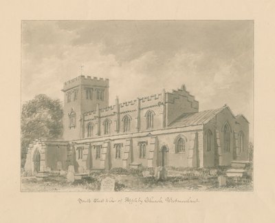 Westmorland - Appleby Kirche: Sepia-Zeichnung, 1800 von John Buckler