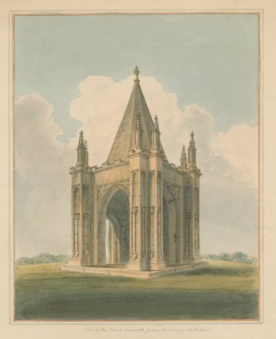 Wiltshire - Salisbury Kathedrale - Vorhalle, 1800 von John Buckler