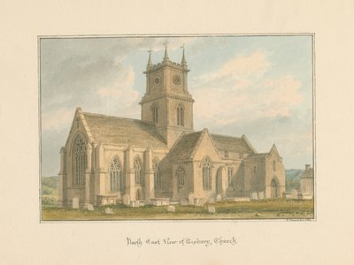Wiltshire - Tisbury Kirche, 1804 von John Buckler
