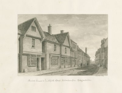 Wolverhampton - Alte Häuser in der Lichfield Straße von John Buckler