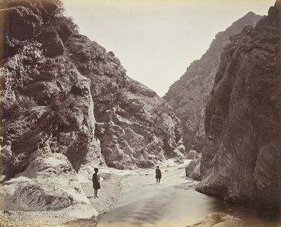 Das Ende der Schlucht, Blick zurück auf Ali Masjid von John Burke