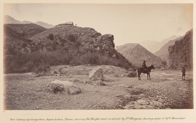 Blick in die Schlucht von unten Sultan Tarra, zeigt Ali Musjid von John Burke