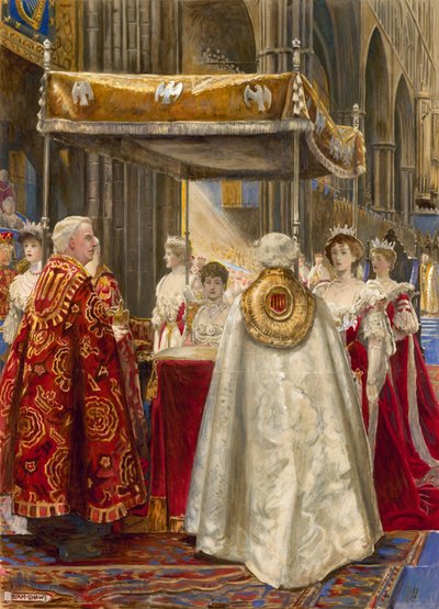 Krönung von König Edward VII. und Königin Alexandra, 1904 von John Byam Liston Shaw