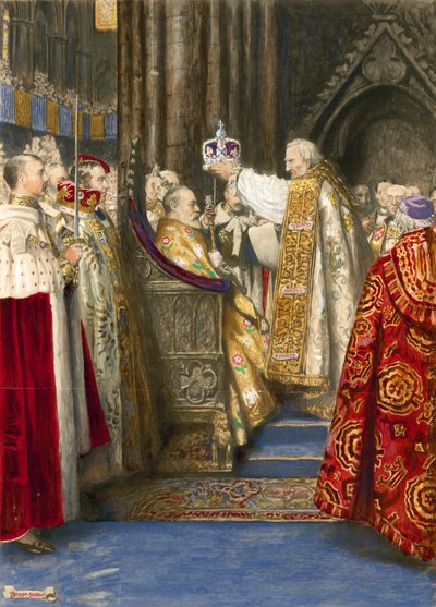 Krönung von König Edward VII. und Königin Alexandra, 1904 von John Byam Liston Shaw
