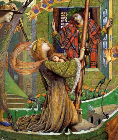 Love Gregor (Illustration für die englische Heldensage) von John Byam Liston Shaw