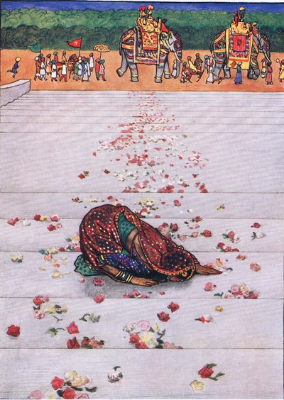 Lied des ergebenen Sklaven, Illustration aus "Der Garten von Kama" von John Byam Liston Shaw