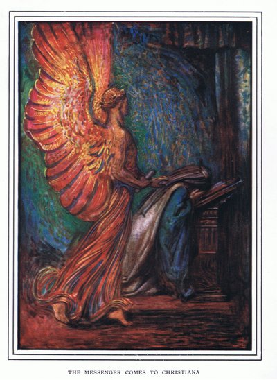 Der Bote kommt zu Christiana von John Byam Liston Shaw
