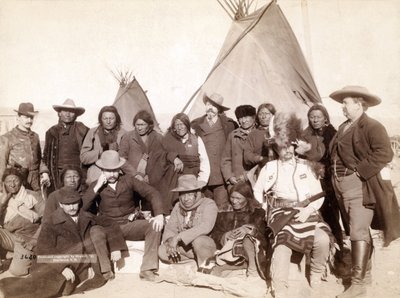 Indianerhäuptlinge und US-Beamte in Pine Ridge, 1891 von John C. H. Grabill