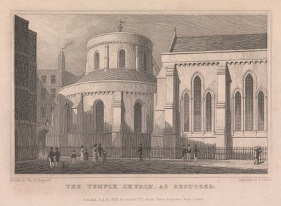 Die Temple Church nach der Restaurierung von John Carter