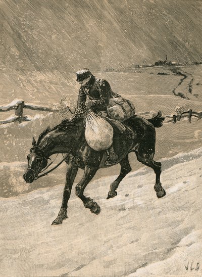 Der Weihnachtsbriefträger von John Charles Dollman