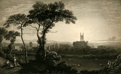 Ostansicht der Stadt Canterbury von John Charles Varrall