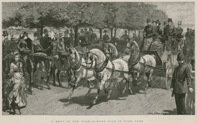 Ein Treffen des Four-in-Hand Clubs im Hyde Park, London von John Charlton