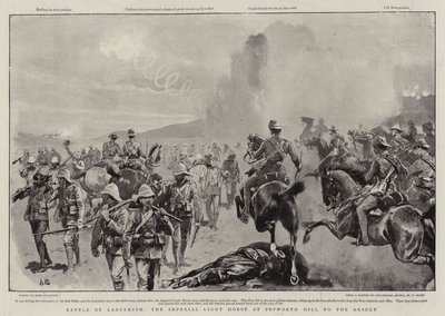 Schlacht von Ladysmith, das Imperial Light Horse am Pepworth Hill zur Rettung von John Charlton