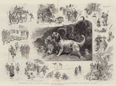 Ereignisse eines Tages mit den Otterhunden in Südwales von John Charlton