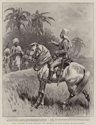 Der Vormarsch im Sudan, ein Vorfall der Schlacht von Abu Hamed von John Charlton