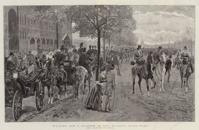 Warten auf einen Blick auf Ihre Majestät, Hyde Park von John Charlton
