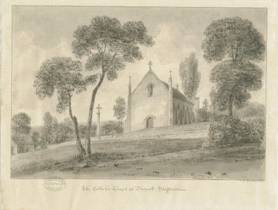 Cresswell - Draycott-in-the-Moors Katholische Kapelle von John Chessell Buckler