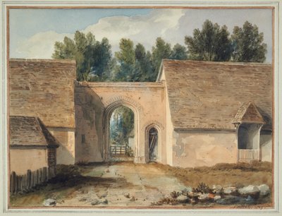 Südtor des Colleges in Maidstone, Kent von John Chessell Buckler