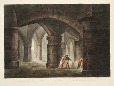 Die Grabstätte von Turenne, Illustration aus Versailles, Paris und Saint Denis, veröffentlicht 1809 von John Claude Nattes