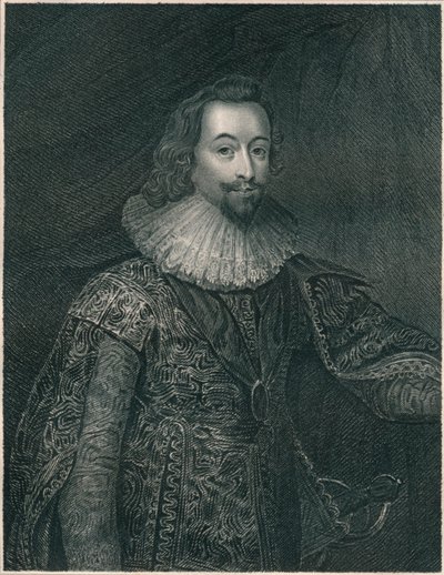 George Villiers, Herzog von Buckingham, 1620er Jahre, frühes bis mittleres 19. Jahrhundert von John Cochran