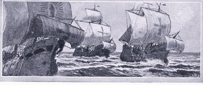 Die letzte Reise von Henry Hudson-1610. Von einer meuternden Crew ausgesetzt, Newnes Pictorial Knowledge veröffentlicht von Newnes, ca. 1950er von John Collier