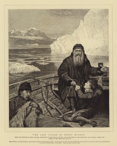 Die letzte Reise von Henry Hudson von John Collier