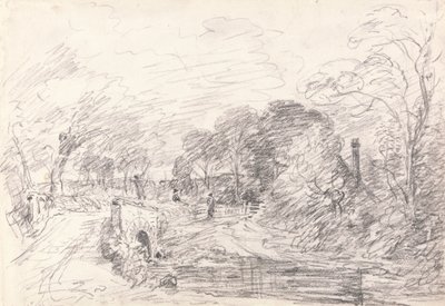 Eine Brücke in der Nähe von Salisbury Court, vielleicht Milford Bridge von John Constable