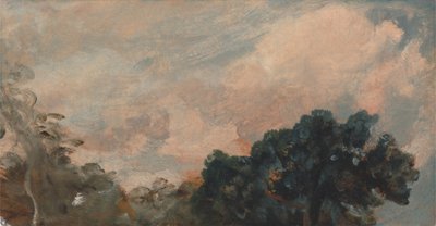 Wolkenstudie mit Bäumen, 1821 von John Constable