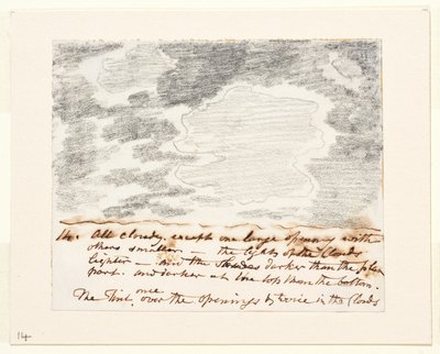 Wolkenstudie (nach Alexander Cozens