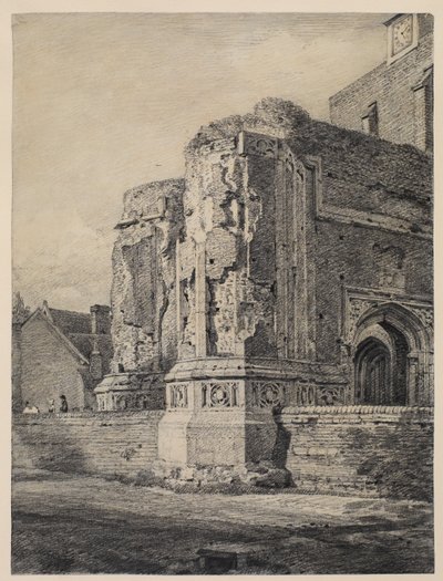 Kirche von East Bergholt, von Südwesten, ca. 1815-17 von John Constable