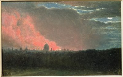 Feuer in London, gesehen von Hampstead von John Constable