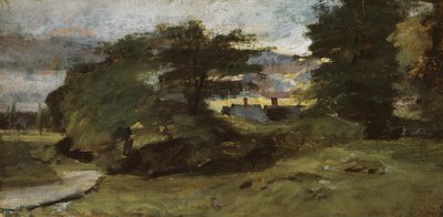 Landschaft mit Hütten, 1809-10 von John Constable