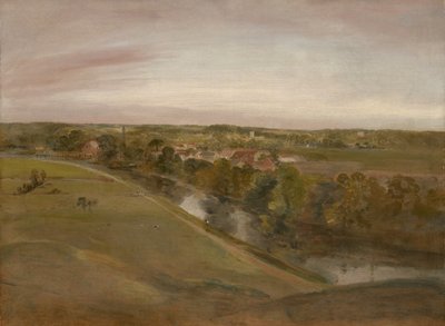 Stratford Saint Mary von den Coombs, um 1800 von John Constable