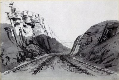 Blisworth Cutting, Northamptonshire, September 1838 von John Cooke Bourne