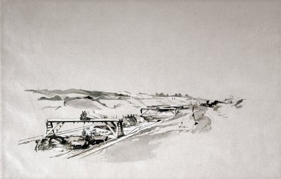 Blisworth Cutting, Northamptonshire, September 1838 von John Cooke Bourne