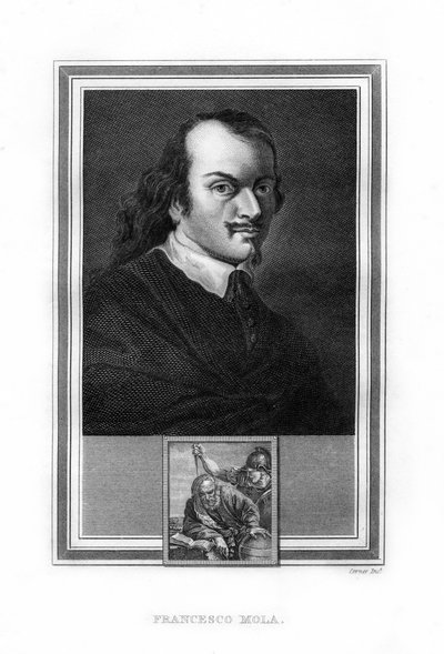Pier Francesco Mola, italienischer Barockmaler, 1825 von John Corner