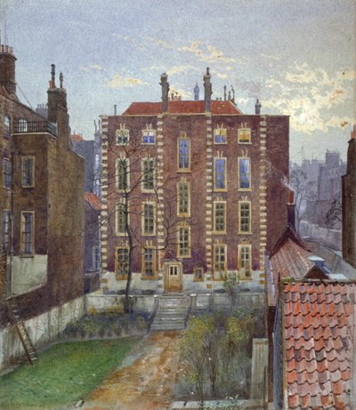 Haus in der Austin Friars Street, City of London, 1881 von John Crowther