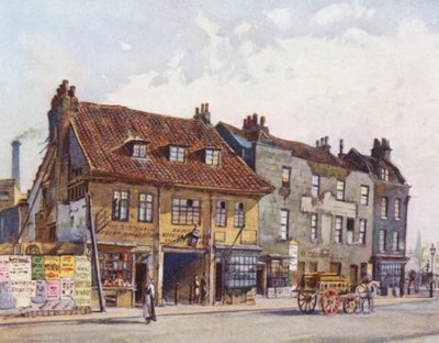 Verlorenes London: Häuser auf der Westseite der Church Street, Lambeth von John Crowther
