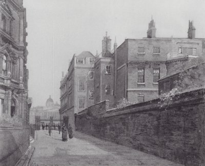 Verlorenes London: Passage in Spring Gardens vom Trafalgar Square zum Mall von John Crowther