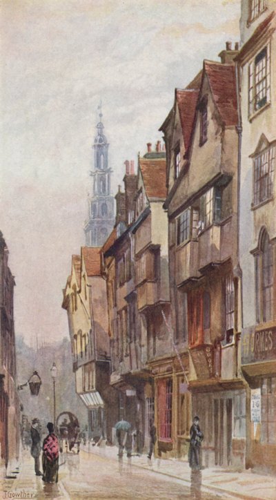 Verlorenes London: Wych Street, Blick nach Osten vom New Inn Gateway von John Crowther