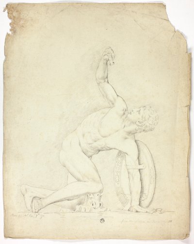 Verwundeter Krieger von der Statue in Rom von John Downman