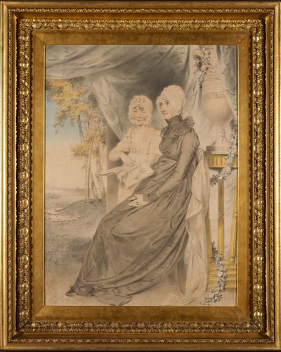 Die entschlossene Witwe Mrs. Croad und ihre einzige Tochter von John Downman