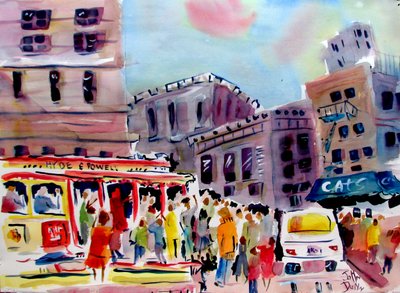 Lebendige San Francisco Kabelbahn von John Dunn