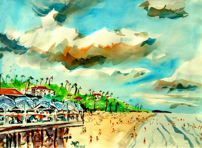 Lebendige Strandstadt von John Dunn