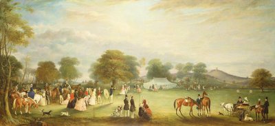 Bogenschießen in Bradgate Park, Leicestershire, 1850 von John E. Ferneley