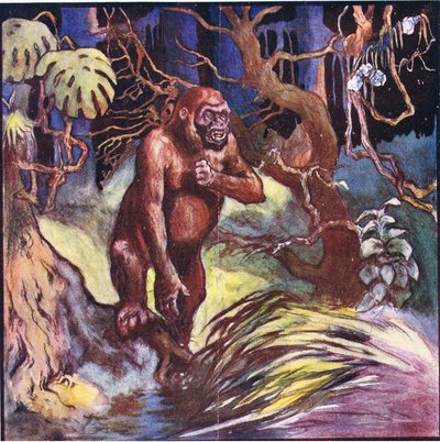 Vor uns stand ein riesiger Gorilla von John Edwin Noble