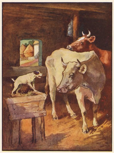 Der Hund im Krippenstall von John Edwin Noble