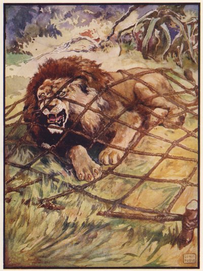 Der Löwe und die Maus von John Edwin Noble