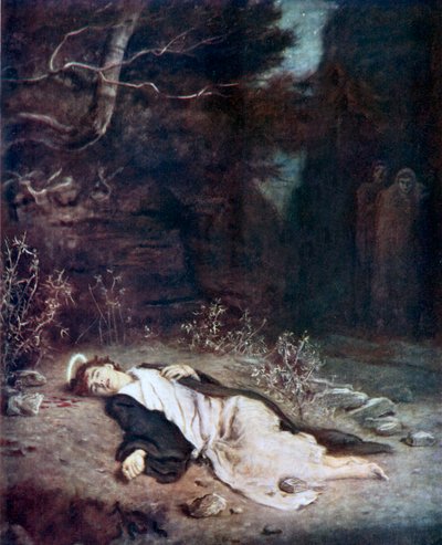 Heiliger Stephanus, "Er schlief ein" von John Everett (after) Millais